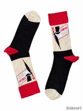 Load image into Gallery viewer, Top Hat & Umbrella London Stamp Socks