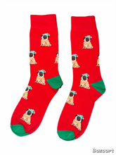Load image into Gallery viewer, Christmas Pug Socks
