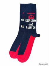 Load image into Gallery viewer, Keep Calm and Carry On Socks