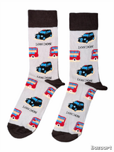 Load image into Gallery viewer, London Bus & Black Taxi Socks