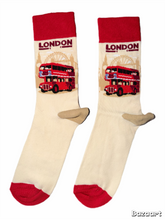 Load image into Gallery viewer, Routemaster Bus Socks - Cream