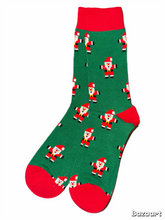 Load image into Gallery viewer, Arcade Santa Socks