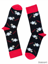 Load image into Gallery viewer, Tea Time Socks - Black
