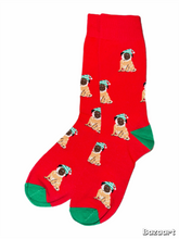 Load image into Gallery viewer, Christmas Pug Socks