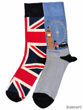 Load image into Gallery viewer, Union Jack & London Scene Odd Socks
