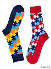 Load image into Gallery viewer, Puzzle Piece Odd Socks