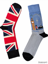 Load image into Gallery viewer, Union Jack & London Scene Odd Socks
