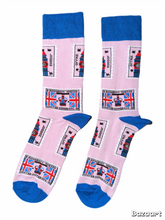 Load image into Gallery viewer, Union Jack & Crown Socks - Pink