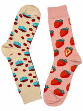 Load image into Gallery viewer, Strawberries Odd Socks