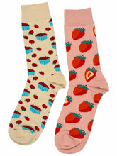 Load image into Gallery viewer, Strawberries Odd Socks