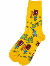 Load image into Gallery viewer, Yellow Keith Haring Style