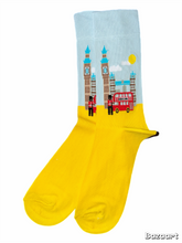 Load image into Gallery viewer, Tower Bridge &amp; London Bus Socks
