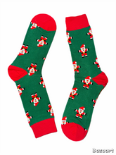 Load image into Gallery viewer, Arcade Santa Socks
