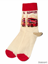 Load image into Gallery viewer, Routemaster Bus Socks - Cream
