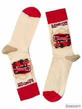 Load image into Gallery viewer, Routemaster Bus Socks - Cream
