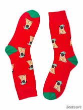 Load image into Gallery viewer, Christmas Pug Socks
