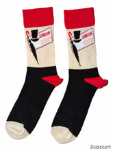 Load image into Gallery viewer, Top Hat &amp; Umbrella London Stamp Socks
