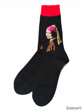 Load image into Gallery viewer, Girl with a Pearl Earring Socks
