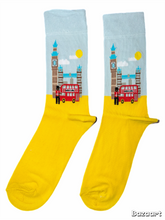 Load image into Gallery viewer, Tower Bridge &amp; London Bus Socks
