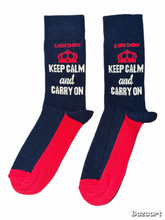 Load image into Gallery viewer, Keep Calm and Carry On Socks
