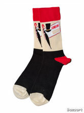 Load image into Gallery viewer, Top Hat &amp; Umbrella London Stamp Socks
