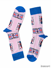 Load image into Gallery viewer, Union Jack &amp; Crown Socks - Pink
