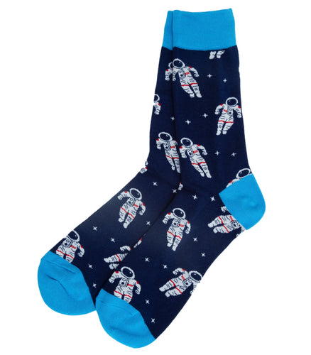 astronaut socks black and blue