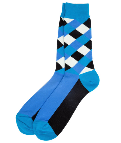 blue white golf socks