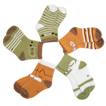 Load image into Gallery viewer, children&#39;s fox socks gift set
