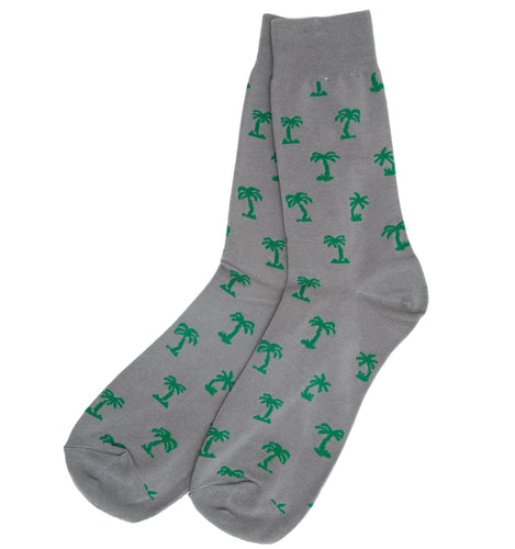 palm trees grey socks