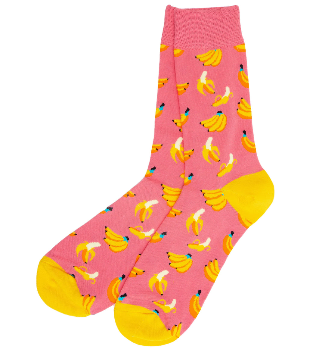 pink banana socks