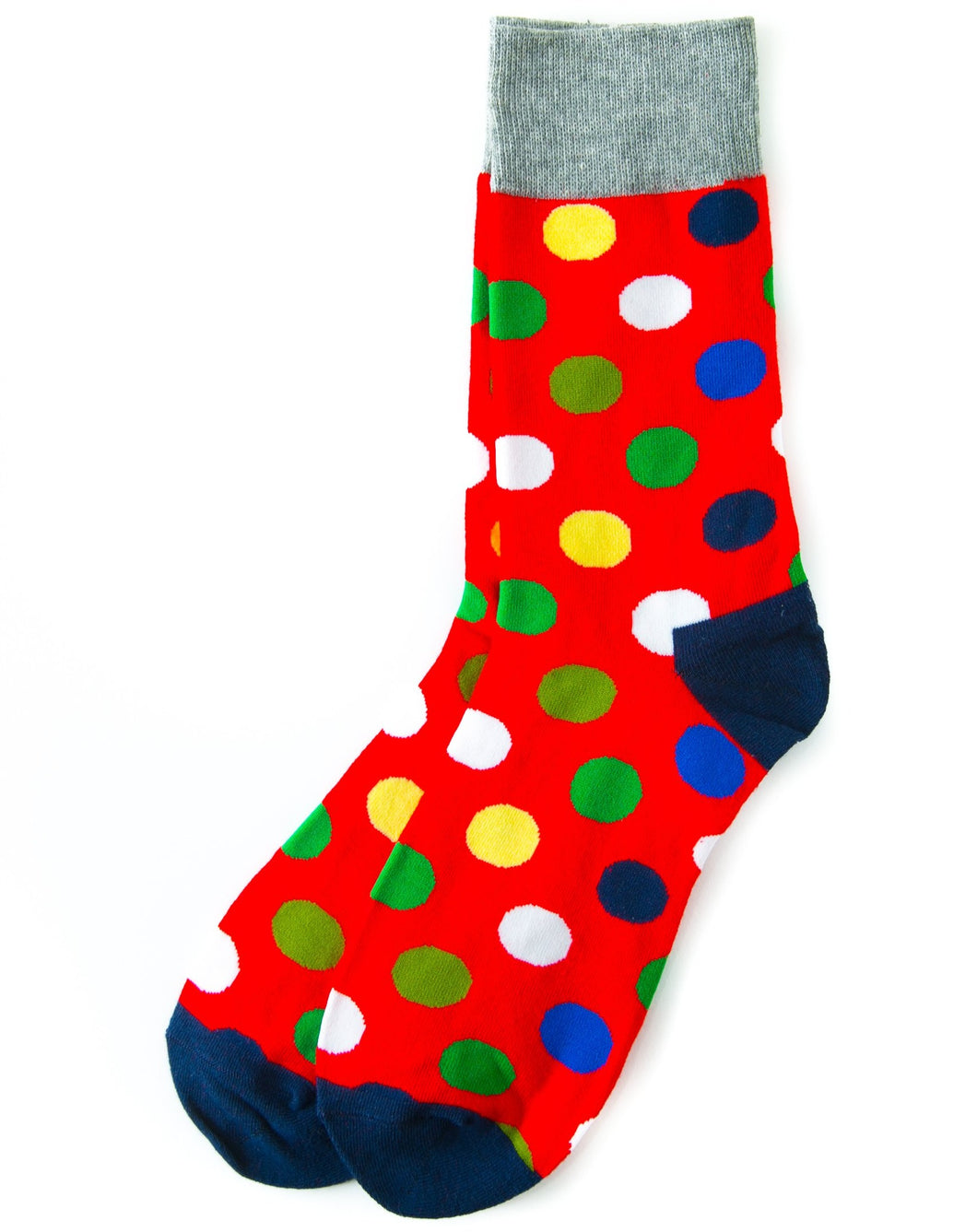 red polka dot socks