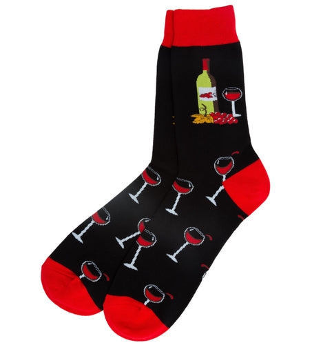 red wine socks