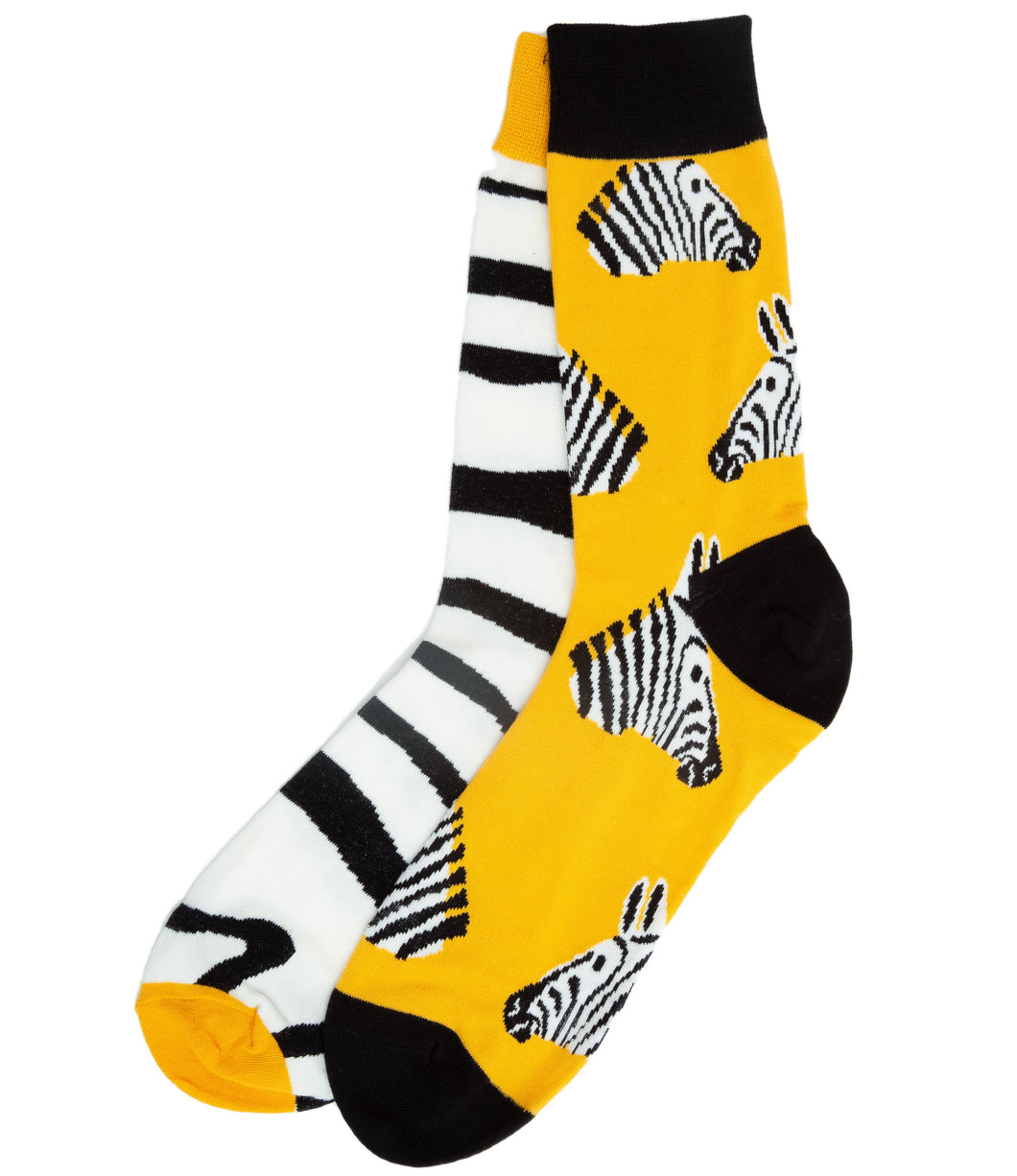 zebra odd socks